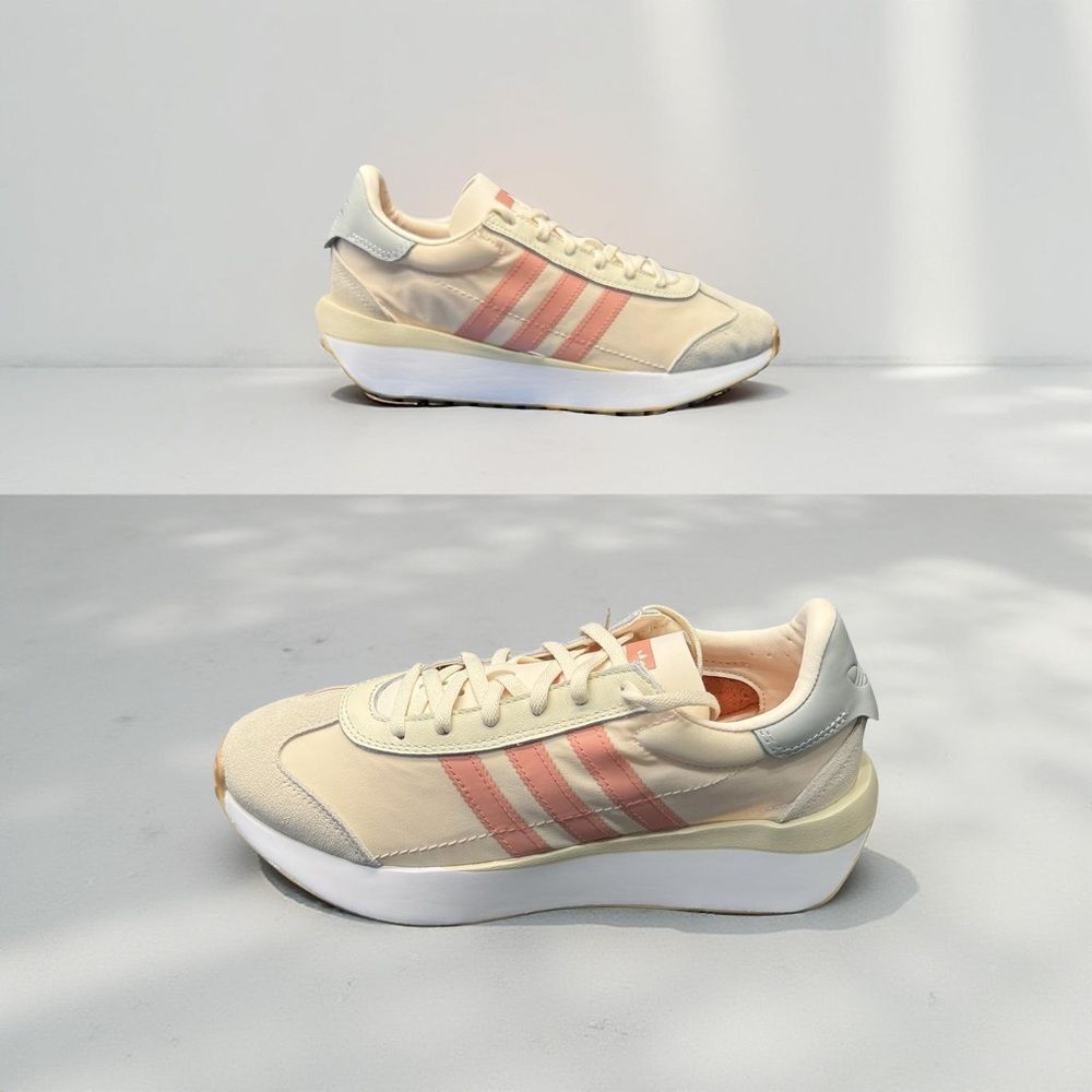 Adidas Country XLG J Sneakers Men's 7 Beige Coral BNIB Retro Lifestyle